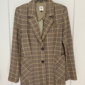 CAbi Pastime Jacket Plaid Blazer Style 3548 Women’s Size 4 Business Classic